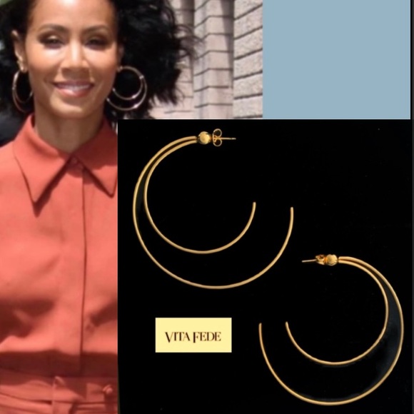 Vita Fede Jewelry - VITA FEDE • NEW Modern Classic Luxe Gold Handcrafted Italy Double Hoop Earrings